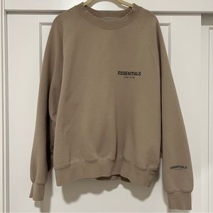 Essentials taupe sweatshirt (reflective)